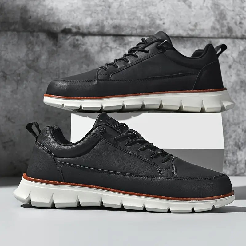 Mathias | Dunkelblaue Freizeit-Sneaker