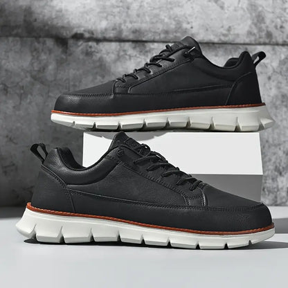 Mathias | Dunkelblaue Freizeit-Sneaker