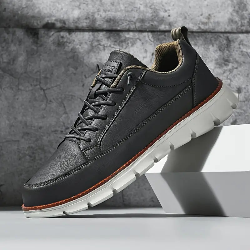 Mathias | Dunkelblaue Freizeit-Sneaker