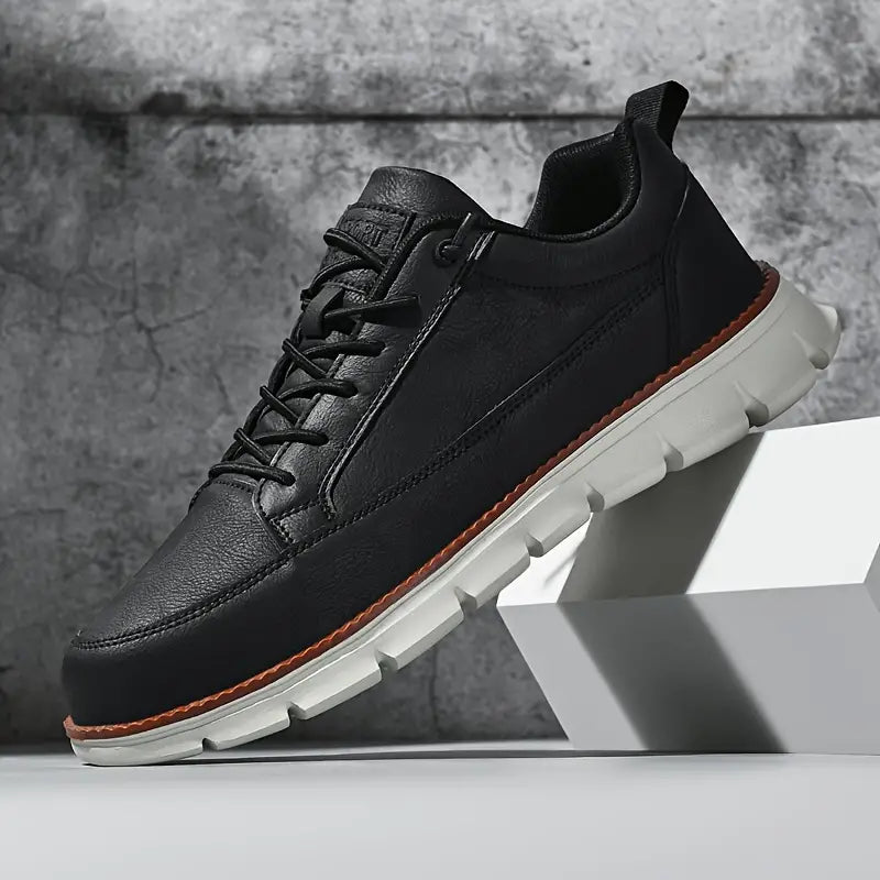 Mathias | Dunkelblaue Freizeit-Sneaker