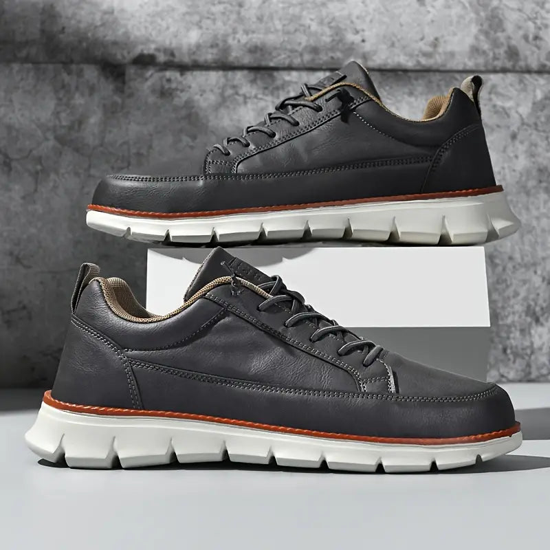 Mathias | Dunkelblaue Freizeit-Sneaker