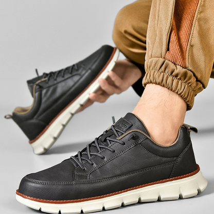 Mathias | Dunkelblaue Freizeit-Sneaker