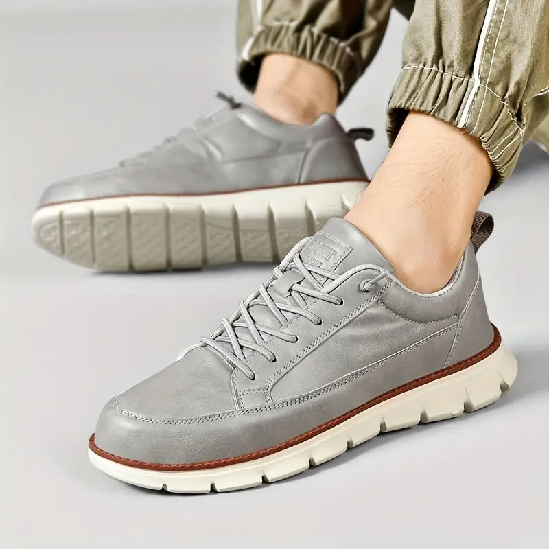 Mathias | Dunkelblaue Freizeit-Sneaker