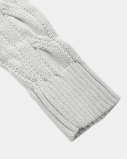 Matthias | Dunkelblauer Zopfmusterpullover