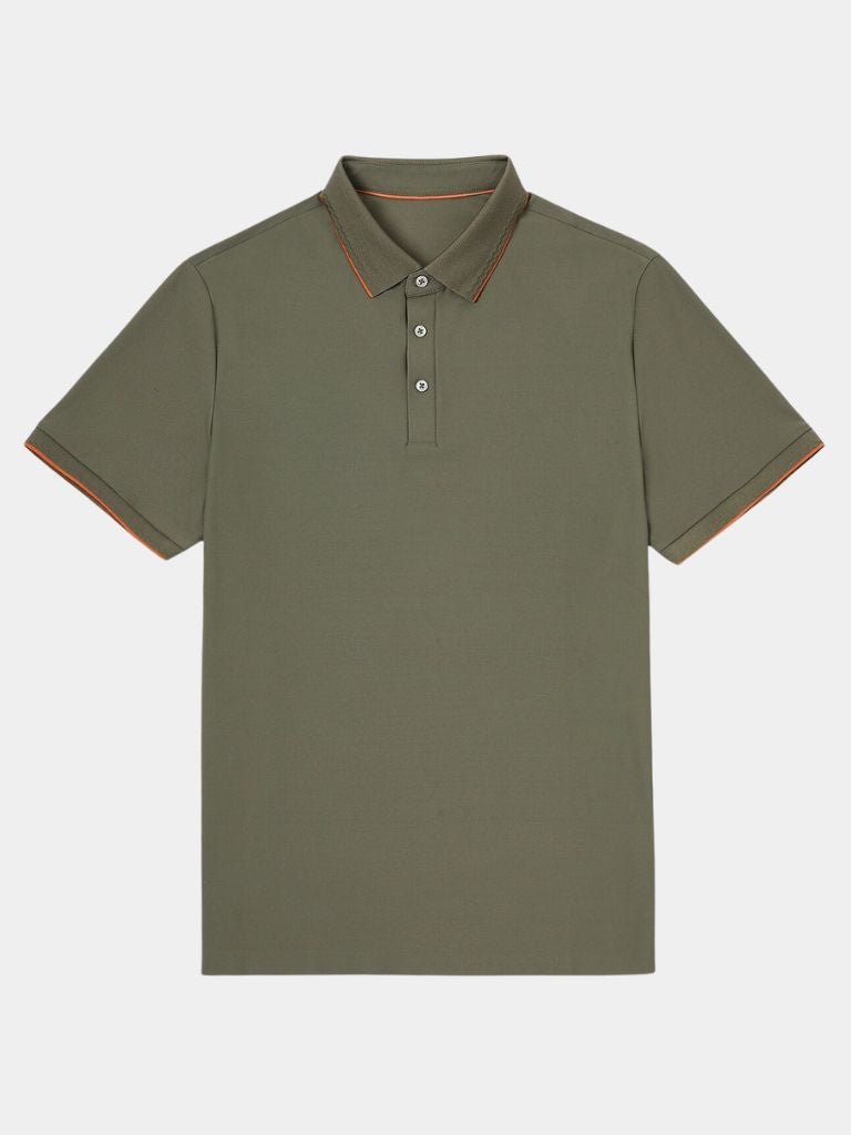 Matthias | Klassisches olivgrünes Poloshirt