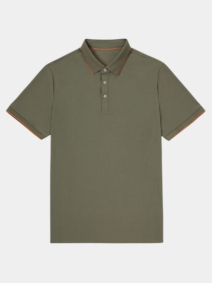 Matthias | Klassisches olivgrünes Poloshirt