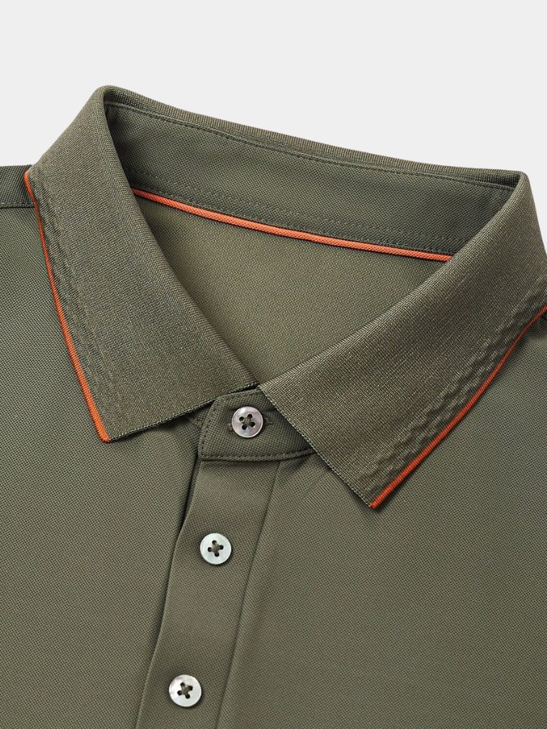 Matthias | Klassisches olivgrünes Poloshirt