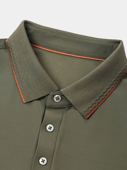 Matthias | Klassisches olivgrünes Poloshirt