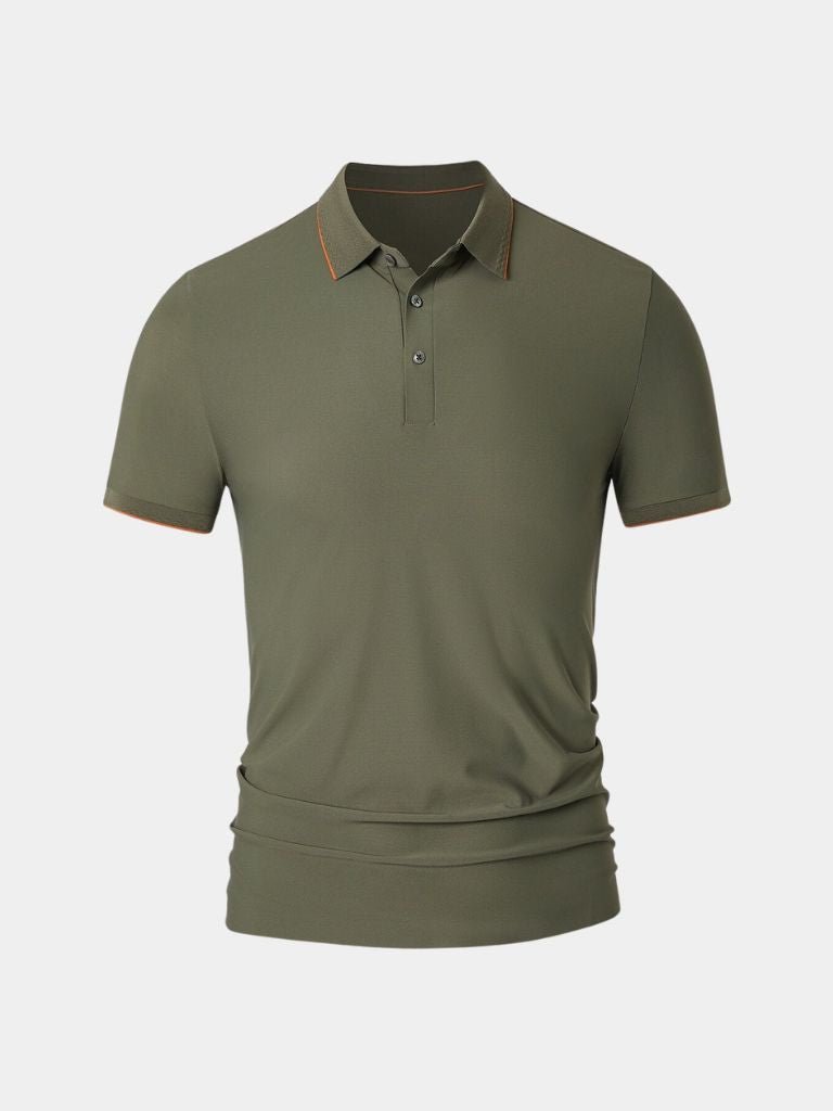 Matthias | Klassisches olivgrünes Poloshirt