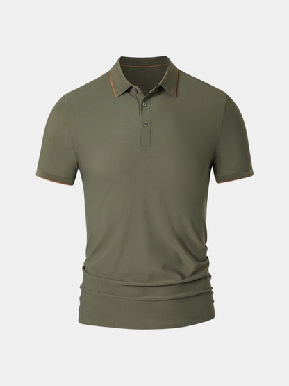 Matthias | Klassisches olivgrünes Poloshirt