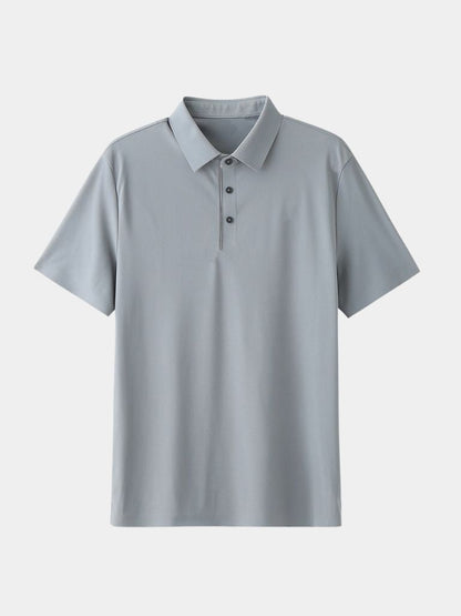 Meinhard | Klassisches salbeigrünes Poloshirt