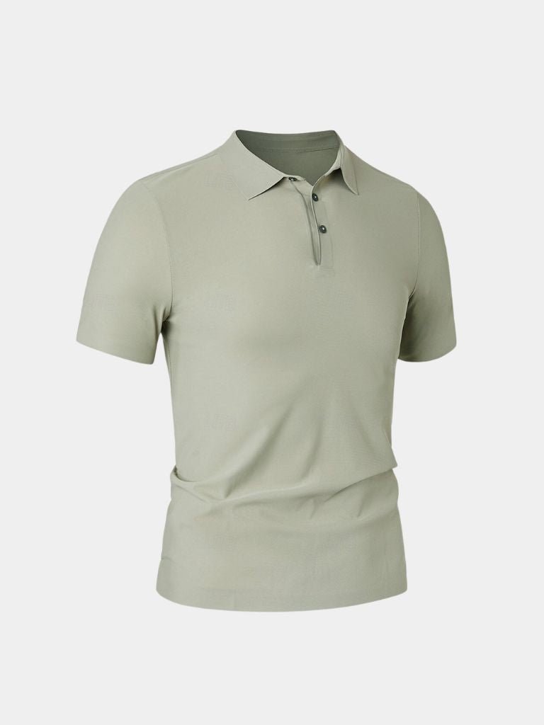 Meinhard | Klassisches salbeigrünes Poloshirt