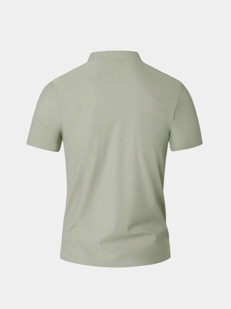 Meinhard | Klassisches salbeigrünes Poloshirt