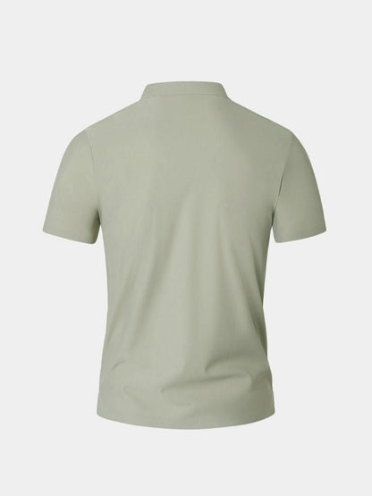 Meinhard | Klassisches salbeigrünes Poloshirt