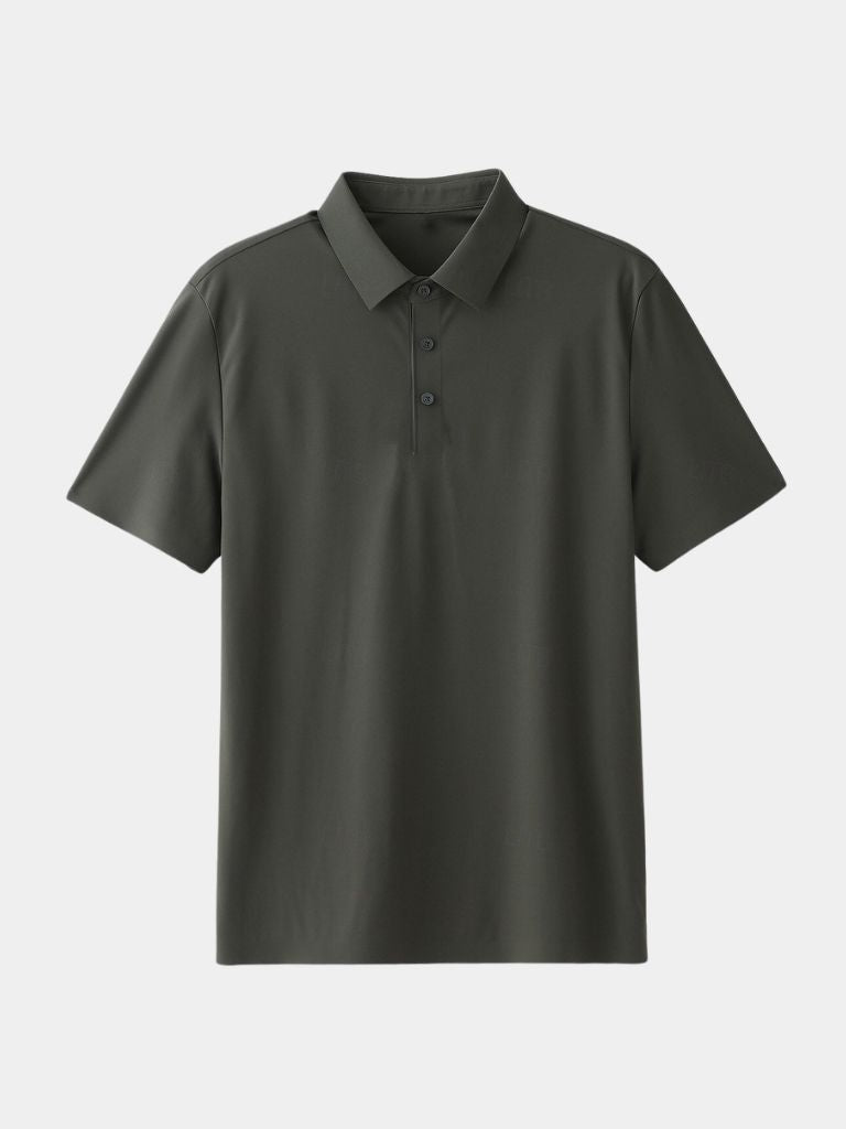 Meinhard | Klassisches salbeigrünes Poloshirt