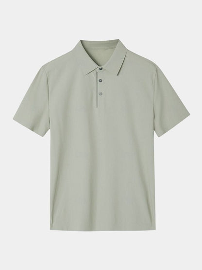 Meinhard | Klassisches salbeigrünes Poloshirt