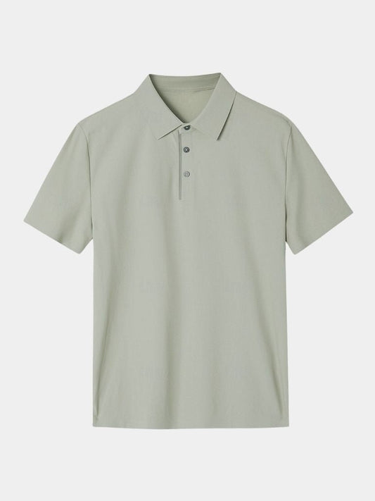 Meinhard | Klassisches salbeigrünes Poloshirt