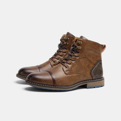Maximilian | Graue Freizeit-Schnürstiefel