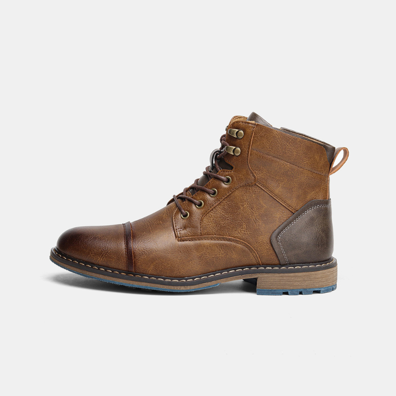 Maximilian | Graue Freizeit-Schnürstiefel