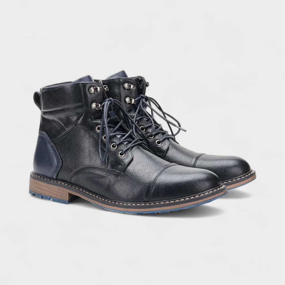 Maximilian | Graue Freizeit-Schnürstiefel