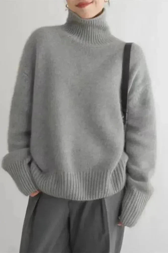 Meg | Rollkragenpullover in Elfenbein