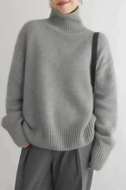 Meg | Rollkragenpullover in Elfenbein