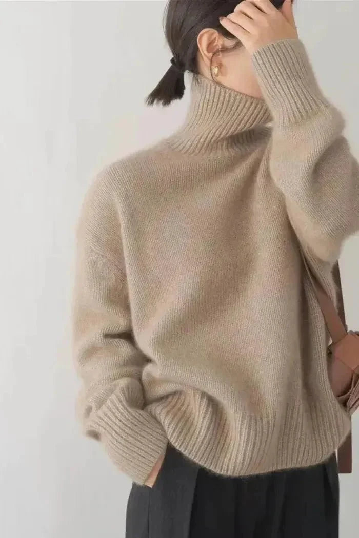 Meg | Rollkragenpullover in Elfenbein