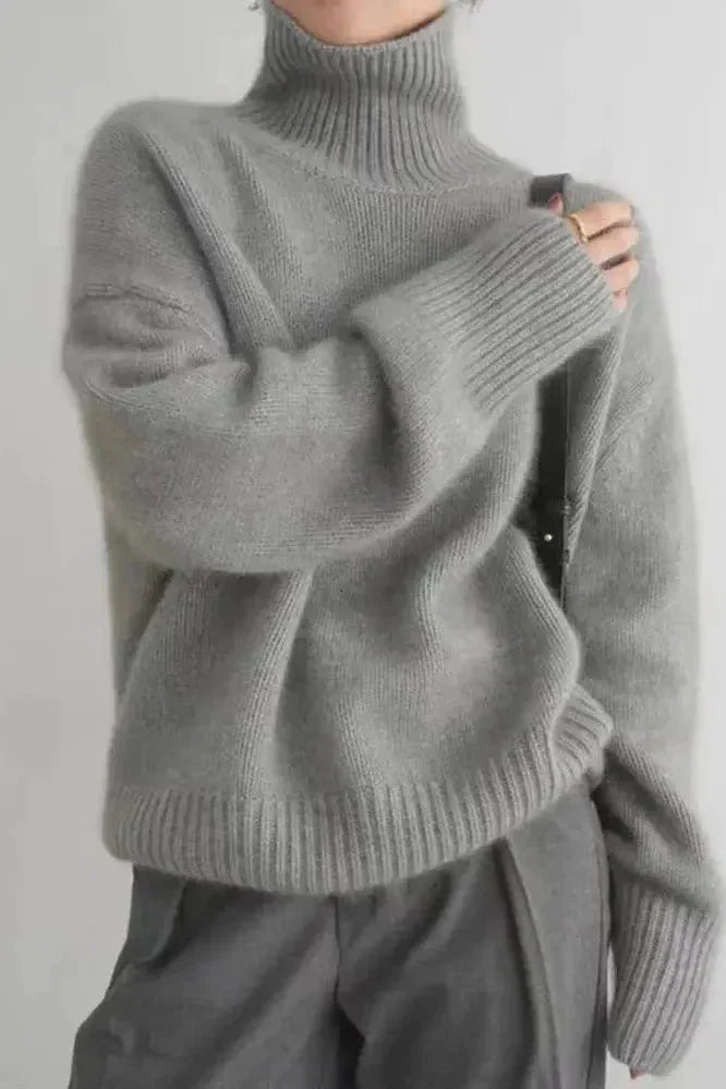 Meg | Rollkragenpullover in Elfenbein