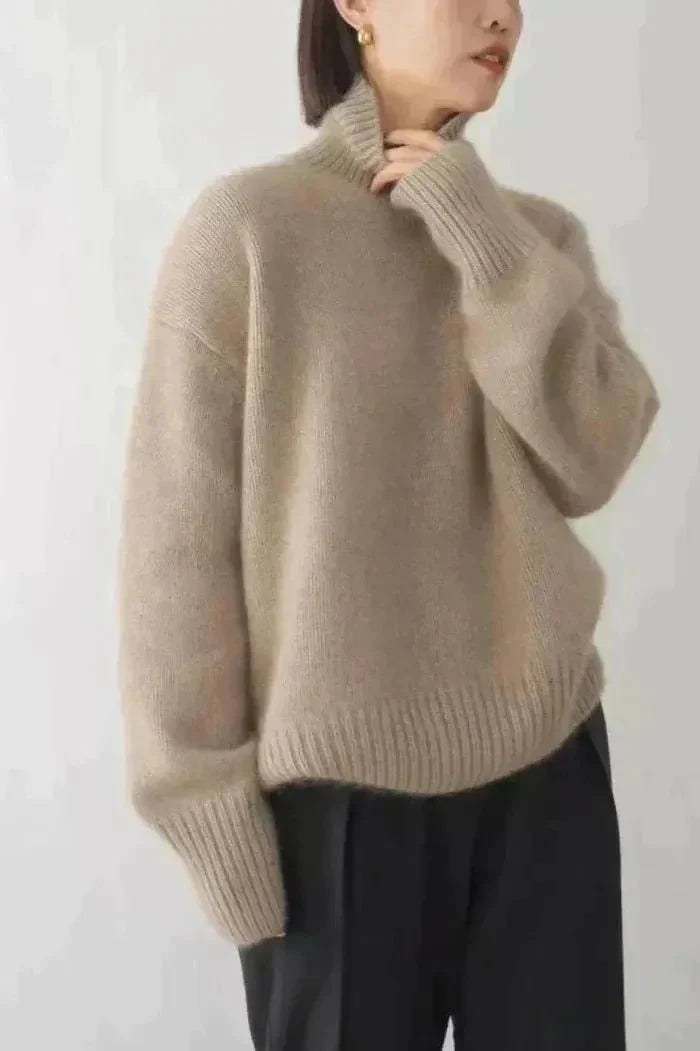 Meg | Rollkragenpullover in Elfenbein