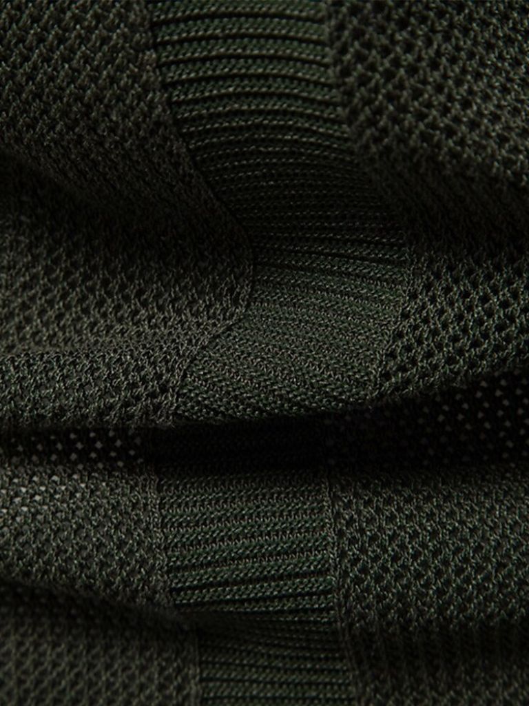 Ottmar | Beiges Strick-Poloshirt mit Struktur
