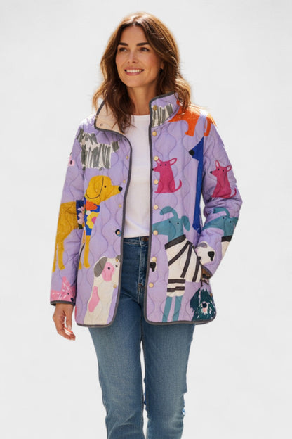 Mila | Gesteppte Jacke mit Tiermotiven