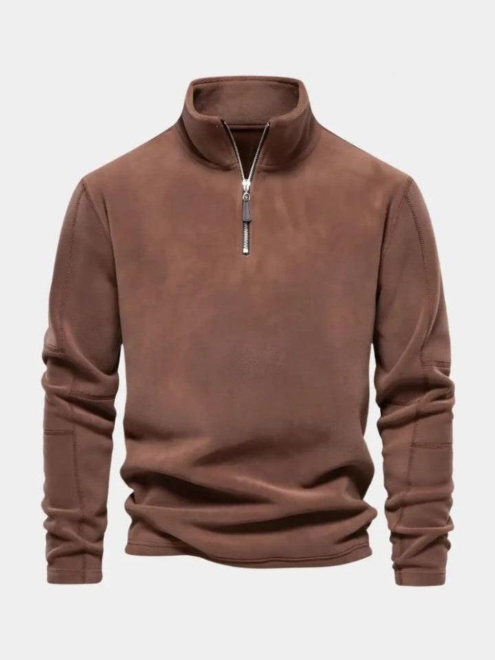 Oliver | Grauer Troyer aus Fleece