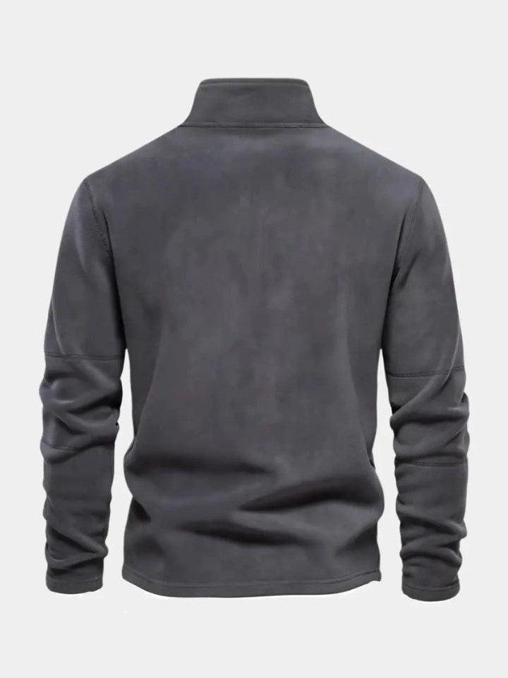 Oliver | Grauer Troyer aus Fleece