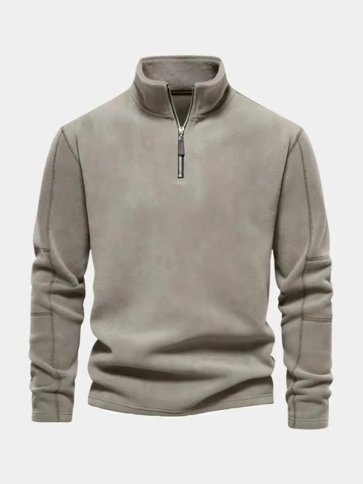 Oliver | Grauer Troyer aus Fleece