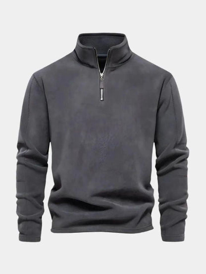 Oliver | Grauer Troyer aus Fleece