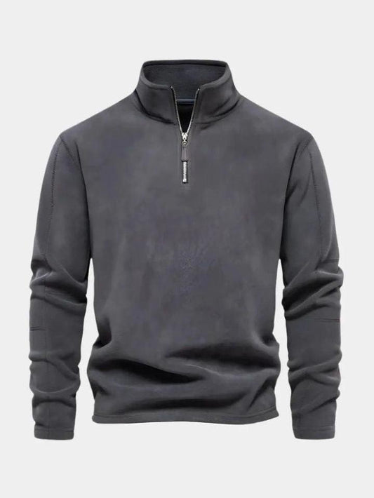 Oliver | Grauer Troyer aus Fleece