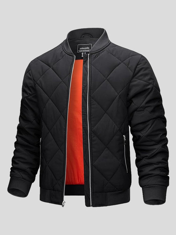 Otto | Schwarze gesteppte Bomberjacke