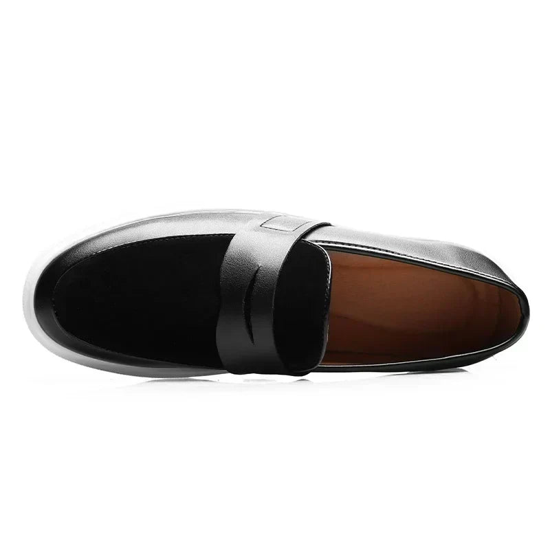 Heinrich | Schwarze Penny-Loafer in Lederoptik