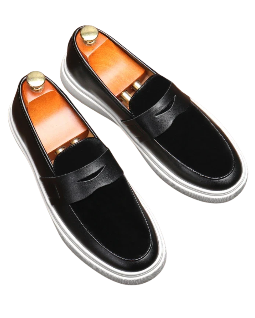 Heinrich | Schwarze Penny-Loafer in Lederoptik