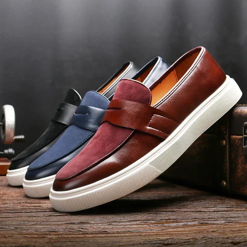 Heinrich | Schwarze Penny-Loafer in Lederoptik