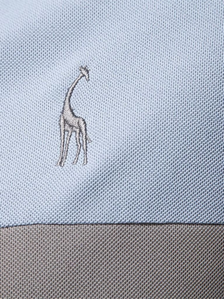 Rainer | Weißes Poloshirt mit Kontraststreifen