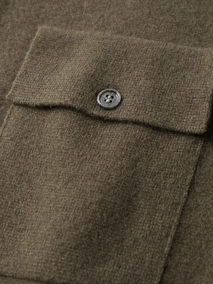 Noah | Camelfarbene Strickjacke mit Knopfleiste