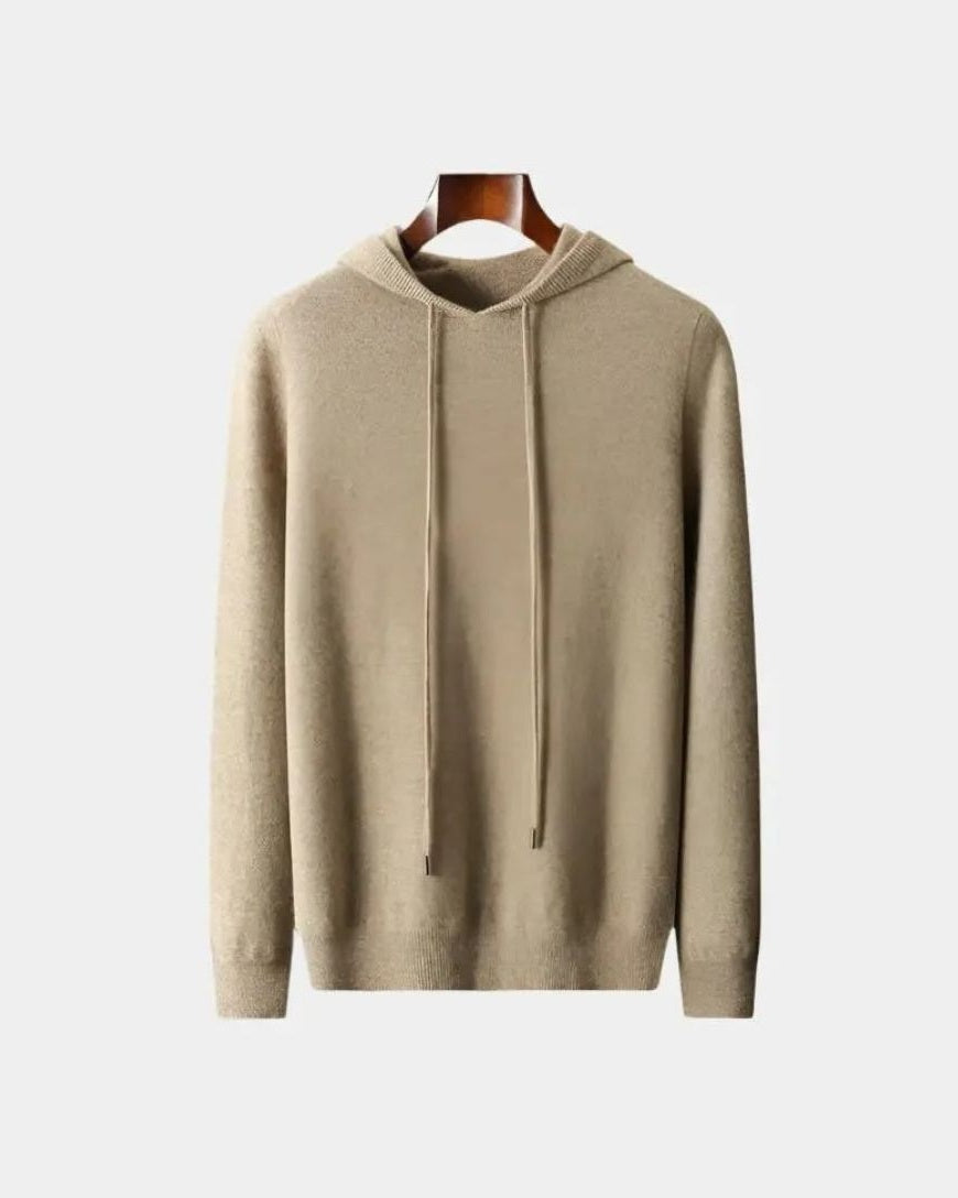 Noah | Beiger Strick-Hoodie