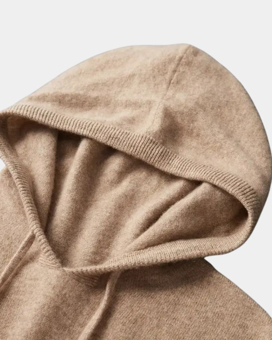 Noah | Beiger Strick-Hoodie
