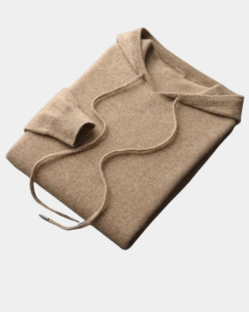 Noah | Beiger Strick-Hoodie