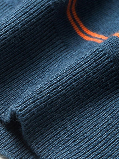 Noah | Gestreiftes Langarm-Poloshirt