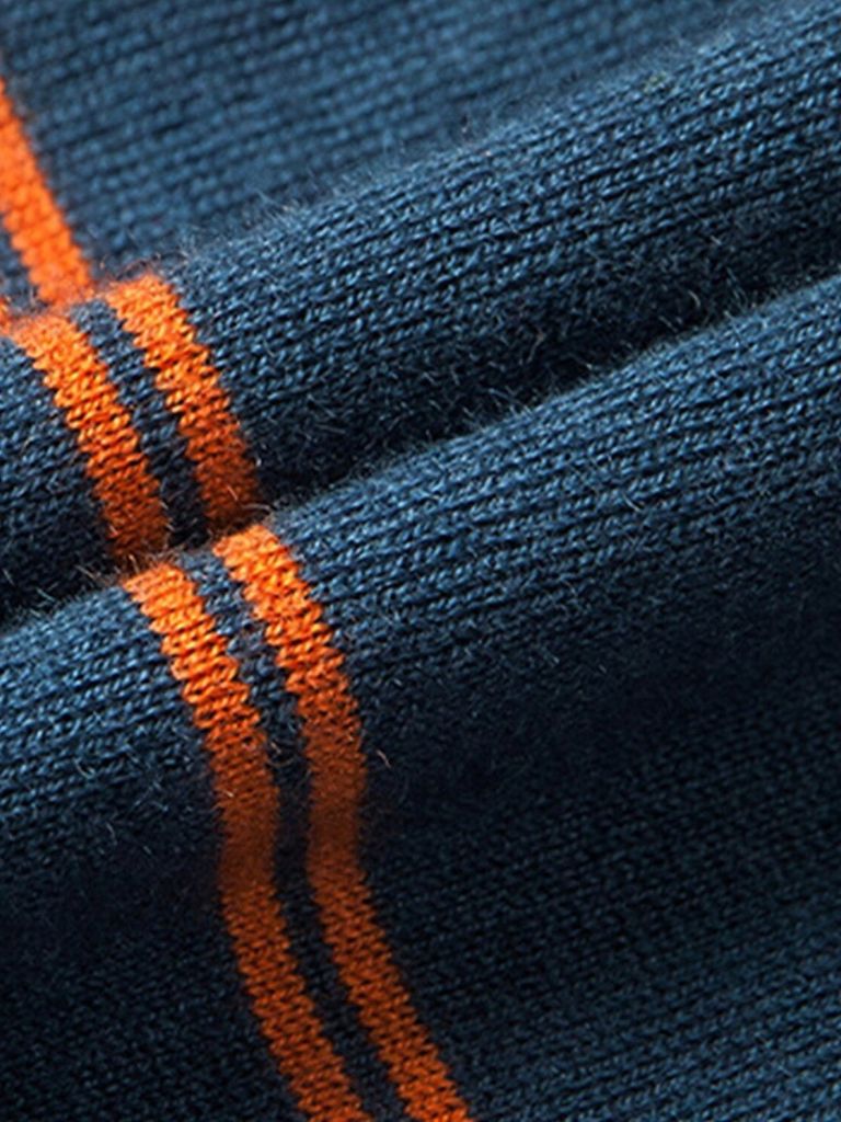 Noah | Gestreiftes Langarm-Poloshirt