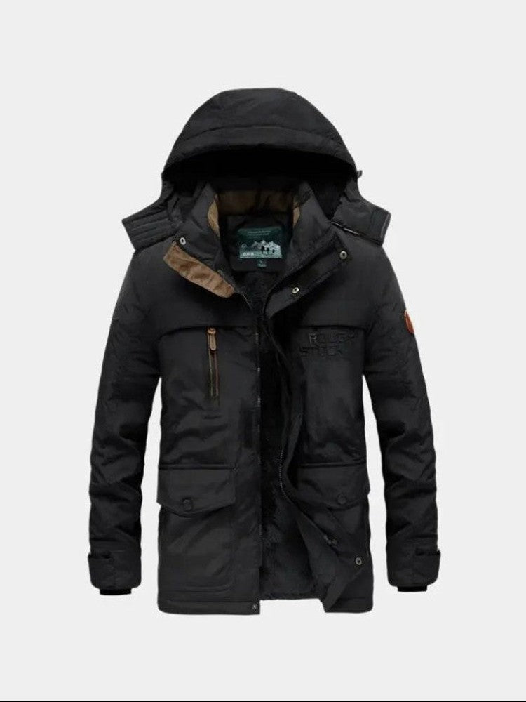 Noah | Grüne Outdoorjacke mit Kapuze