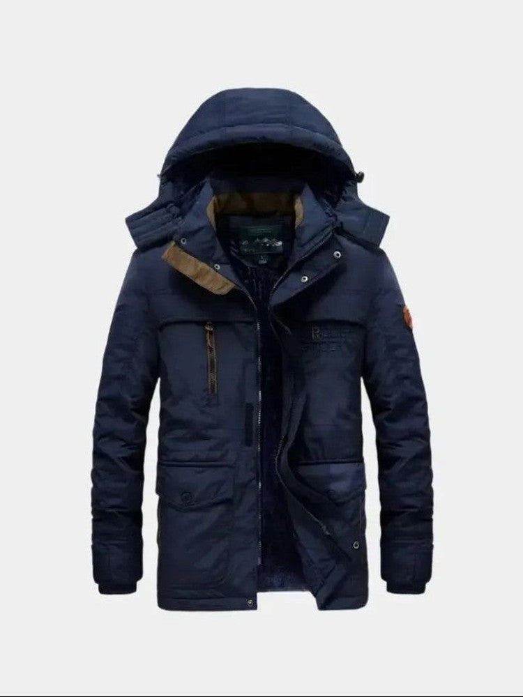 Noah | Grüne Outdoorjacke mit Kapuze