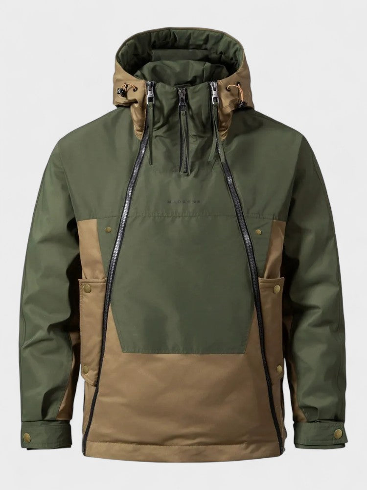 Paul | Grauer Winteranorak mit Kapuze